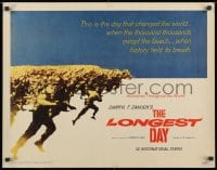 9z886 LONGEST DAY 1/2sh 1962 Zanuck's World War II D-Day movie with 42 international stars!