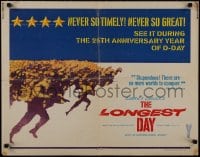 9z887 LONGEST DAY 1/2sh R1969 Zanuck's World War II D-Day movie with 42 international stars!
