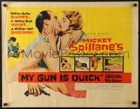 9z904 MY GUN IS QUICK 1/2sh 1957 Mickey Spillane, introducing Robert Bray as Mike Hammer!
