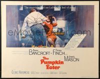 9z917 PUMPKIN EATER 1/2sh 1964 Anne Bancroft, Finch, a marriage bed isn't always a bed of roses!
