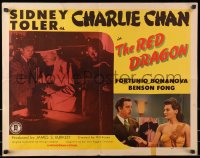 9z924 RED DRAGON 1/2sh 1945 Sidney Toler as Asian detective Charlie Chan, Benson Fong, Willie Best!