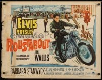 9z927 ROUSTABOUT 1/2sh 1964 roving, restless, reckless Elvis Presley on motorcycle!