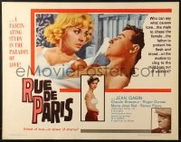 9z930 RUE DE PARIS 1/2sh 1960 Rue des Prairies, Jean Gabin, Claude Brasseur, street of love or shame?