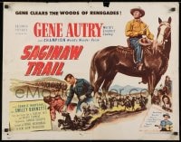 9z933 SAGINAW TRAIL 1/2sh 1953 World's Greatest Cowboy Gene Autry & his Wonder Horse Champion!