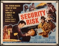 9z942 SECURITY RISK style A 1/2sh 1954 the terror-ridden story of how the FBI gambled on a hunch!