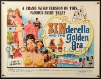 9z952 SINDERELLA & THE GOLDEN BRA 1/2sh 1964 a brand newd version of the famous fairy tale!