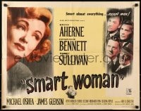 9z955 SMART WOMAN 1/2sh 1948 Brian Aherne, Barry Sullivan, close up of Constance Bennett!
