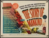 9z962 STORY OF MANKIND 1/2sh 1957 Ronald Colman, the Marx Bros., the BIG BIG BIG story!
