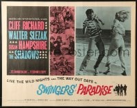 9z973 SWINGERS' PARADISE 1/2sh 1965 Walter Slezak, Susan Hampshire, wild nights & way out days!