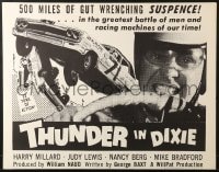 9z979 THUNDER IN DIXIE 1/2sh 1964 Harry Millard, cool image of crashing cars!