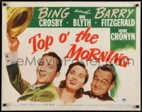 9z981 TOP O' THE MORNING style A 1/2sh 1949 Bing Crosby & Barry Fitzgerald find the Blarney Stone!