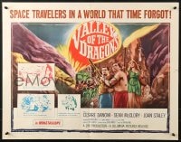 9z987 VALLEY OF THE DRAGONS 1/2sh 1961 Jules Verne, dinosaurs & giant spiders in a world time forgot!
