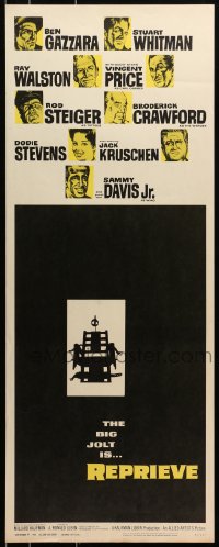 9z046 CONVICTS 4 insert 1962 Sammy Davis Jr, Vincent Price, Ben Gazzara, Reprieve!
