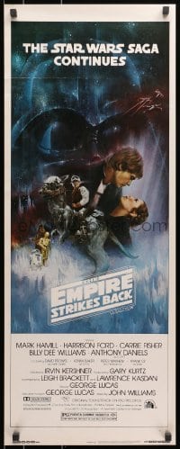 9z066 EMPIRE STRIKES BACK insert 1980 George Lucas, Gone with the Wind style art by Roger Kastel!