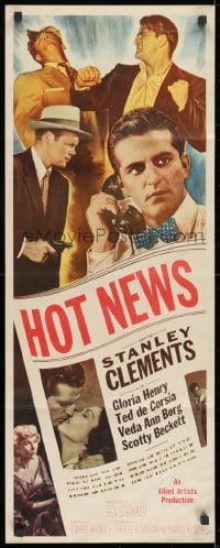 9z084 HOT NEWS insert 1953 ace newspaper reporter Stanley Clements takes the underworld for a ride!