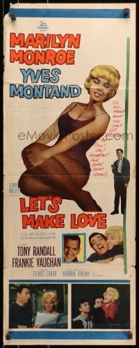 9z100 LET'S MAKE LOVE insert 1960 great images of super sexy Marilyn Monroe & Yves Montand!