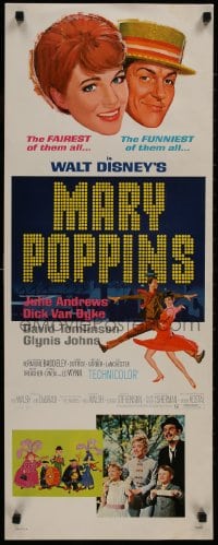 9z115 MARY POPPINS insert R1980 Julie Andrews & Dick Van Dyke in Walt Disney's musical classic!