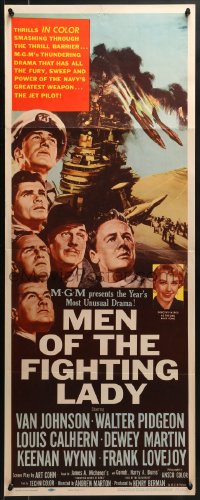 9z117 MEN OF THE FIGHTING LADY insert 1954 Van Johnson, James A. Michener's forgotten heroes of Korea!