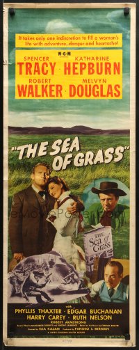 9z148 SEA OF GRASS insert 1947 Spencer Tracy, Katharine Hepburn, Robert Walker