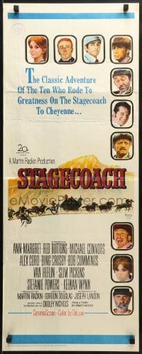 9z162 STAGECOACH insert 1966 Ann-Margret, Red Buttons, Bing Crosby, great Norman Rockwell art!
