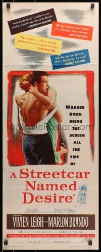 9z165 STREETCAR NAMED DESIRE insert 1951 Marlon Brando, Vivien Leigh, Elia Kazan classic!