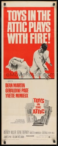 9z182 TOYS IN THE ATTIC insert 1963 Dean Martin slaps Yvette Mimieux, it plays with fire!