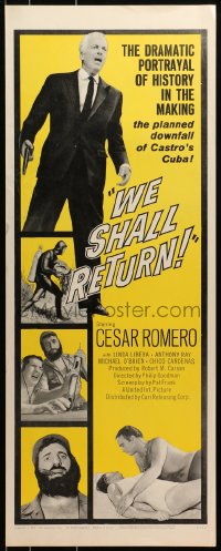 9z193 WE SHALL RETURN insert 1963 the dramatic portrayal of the downfall of Castro's Cuba!