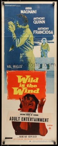 9z195 WILD IS THE WIND insert 1958 Anthony Quinn, Tony Franciosa, Anna Magnani!