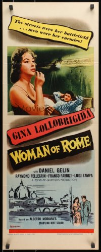 9z196 WOMAN OF ROME insert 1956 love was sexy Gina Lollobrigida's profession but men were a career!