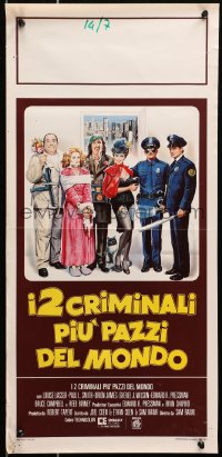 9z241 CRIMEWAVE Italian locandina 1985 Sam Raimi, Joel & Ethan Coen, great wacky images of cast!