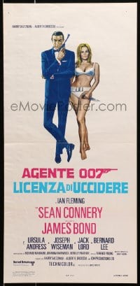 9z257 DR. NO Italian locandina R1970s Sean Connery as James Bond 007, Ursula Andress, different!