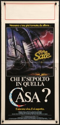 9z292 HOUSE Italian locandina 1986 William Katt, wacky haunted house horror comedy, Renato Casaro!