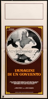 9z296 IMAGES IN A CONVENT Italian locandina 1979 Joe D'Amato directed, nun Paola Senatore disrobing!
