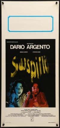 9z369 SUSPIRIA Italian locandina 1977 classic Dario Argento horror, yellow title style, Almoz art!