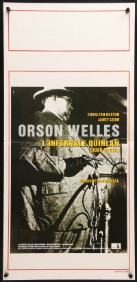 9z378 TOUCH OF EVIL Italian locandina R1998 Charlton Heston, Janet Leigh, image of Orson Welles!