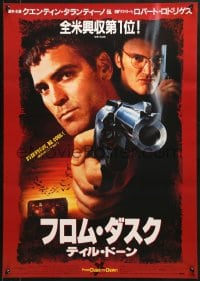 9z680 FROM DUSK TILL DAWN Japanese 1996 close image of George Clooney & Quentin Tarantino, vampires