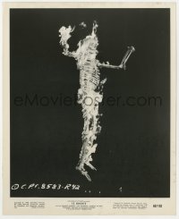 1a052 13 GHOSTS 8.25x10 still 1960 great image of hanging skeleton in flames, William Castle!