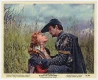 1a002 ADVENTURES OF QUENTIN DURWARD color 8x10 still #9 1955 c/u of Kay Kendall & Robert Taylor!
