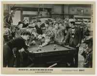 1a065 ANGELS WITH DIRTY FACES 8x10.25 still R1956 The Dead End Kids in pool hall, crime classic!