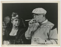1a078 APARTMENT candid 8x10.25 still 1960 Hope Holiday is not amused by Billy Wilder blowing straw!