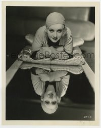 1a080 ARE YOU LISTENING 8x10.25 still 1932 wonderful portrait of Anita Page laying on mirror!