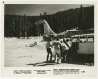 1a206 CRATER LAKE MONSTER 8x10 still 1977 special effects image of men watching the dinosaur!
