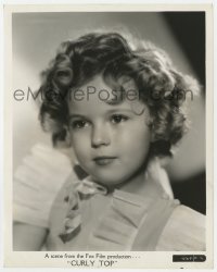 1a211 CURLY TOP 8x10 still 1935 head & shoulders portrait of adorable Shirley Temple by Otto Dyar!