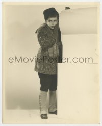 1a226 DEAN STOCKWELL deluxe 8x10 still 1940s super young standing portrait in spats & fur hat!