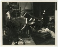 1a236 DEVIL & THE DEEP candid 8x10 key book still 1932 director Gering filming Tallulah Bankhead!