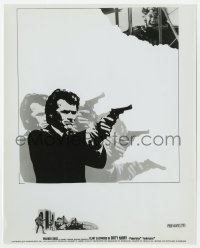 1a246 DIRTY HARRY 8x10 still 1971 montage art of Clint Eastwood in motion, plus two more images!