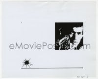 1a245 DIRTY HARRY 8.25x10 still 1971 art of Clint Eastwood pointing gun with bullet hole in glass!