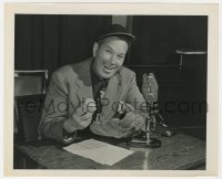 1a247 DIZZY DEAN 8.25x10 radio publicity still 1948 the legendary baseball pitcher now on radio!