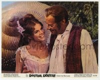 1a013 DOCTOR DOLITTLE color 8x10 still R1969 c/u of smiling Samantha Eggar & Rex Harrison!