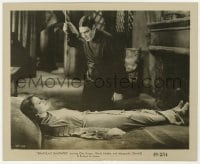 1a257 DRACULA'S DAUGHTER 8.25x10 still R1949 Irving Pichel about to impale Churchill in her sleep!